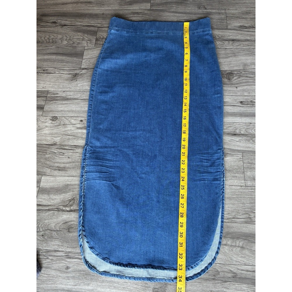 Frank & Eileen Donegal Unforgettable Denim Midi Pencil Skirt Blue Size 8 - Picture 5 of 15